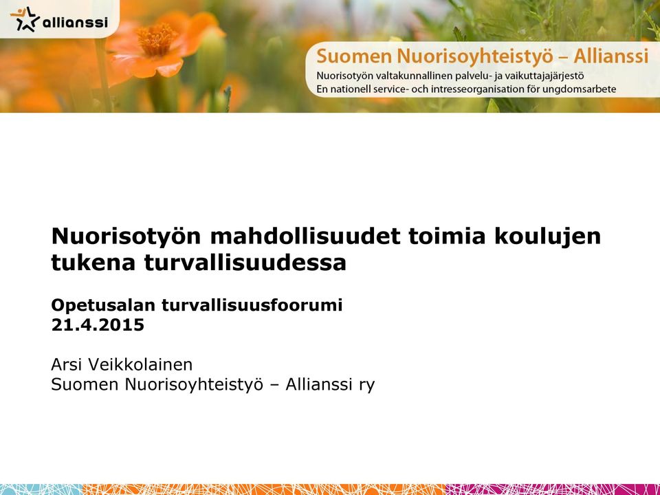 Opetusalan turvallisuusfoorumi 21.4.