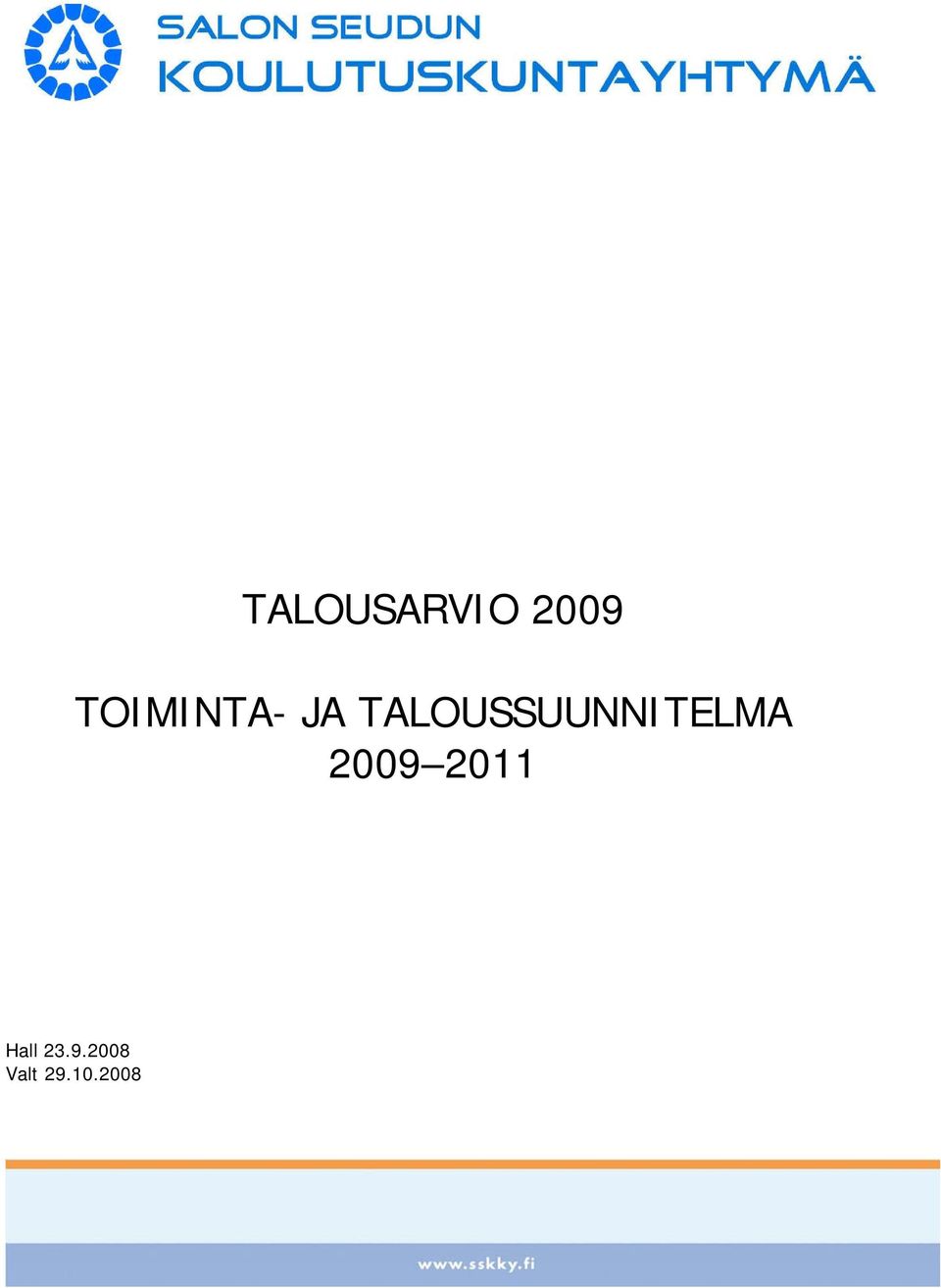 TALOUSSUUNNITELMA