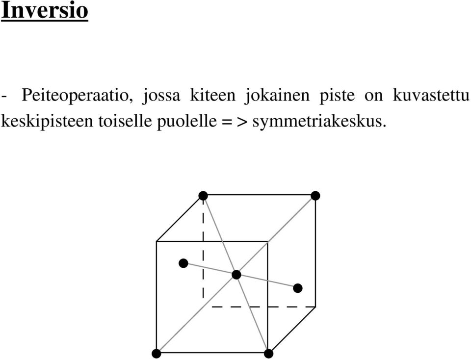 on kuvastettu keskipisteen