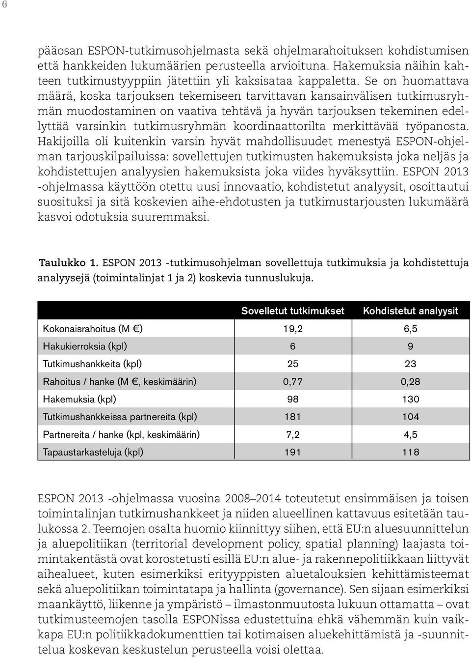 Se on huomattava määrä, koska tarjouksen tekemiseen tarvittavan kansainvälisen tutkimusryhmän muodostaminen on vaativa tehtävä ja hyvän tarjouksen tekeminen edellyttää varsinkin tutkimusryhmän