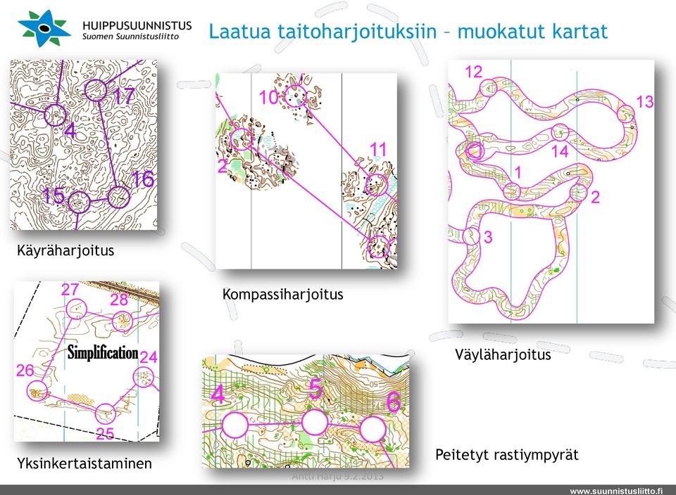 Kompassiharjoitus Väyläharjoitus