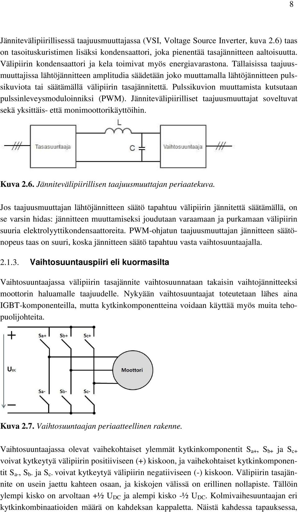 Tällaisissa taajuusmuuttajissa lähtöjännitteen amplitudia säädetään joko muuttamalla lähtöjännitteen pulssikuviota tai säätämällä välipiirin tasajännitettä.