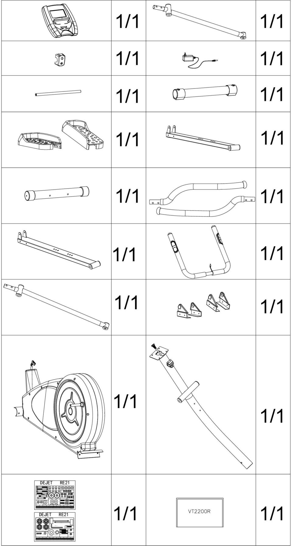 17.5*?25*0.3t(2)?38.1*d17 *2T(2) Box Spanner ( 2) S-1Curved washer for?8*?19*2t bolt(8) S-20 Hex bolt (movable handlebar)(2) S-3 Carrage Bolt M8x40mm (4) S-19 Carrage bolt M6*P1.