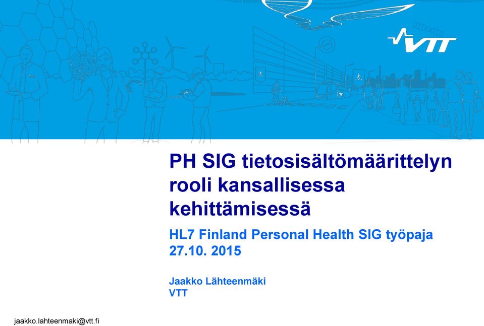 Personal Health SIG työpaja 27.10.