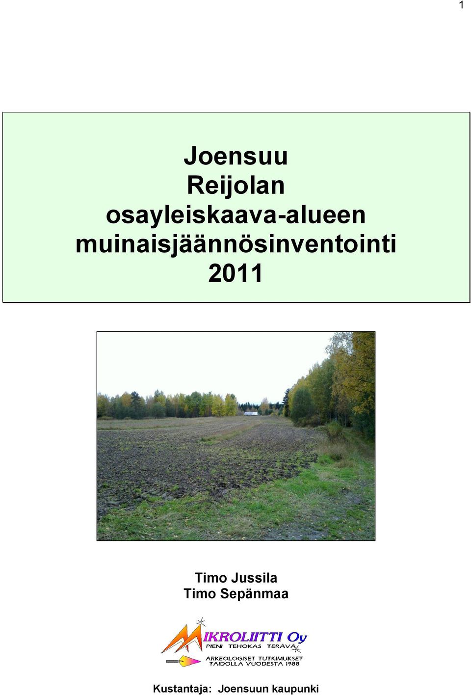 muinaisjäännösinventointi 2011