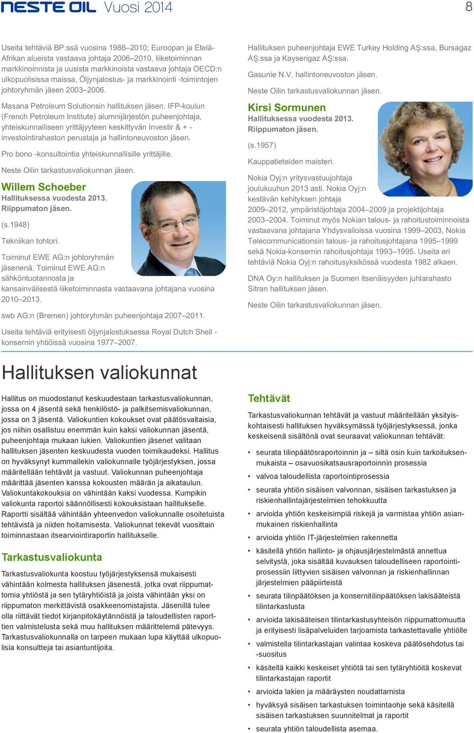 IFP-koulun (French Petroleum Institute) alumnijärjestön puheenjohtaja, yhteiskunnalliseen yrittäjyyteen keskittyvän Investir & + - investointirahaston perustaja ja hallintoneuvoston jäsen.