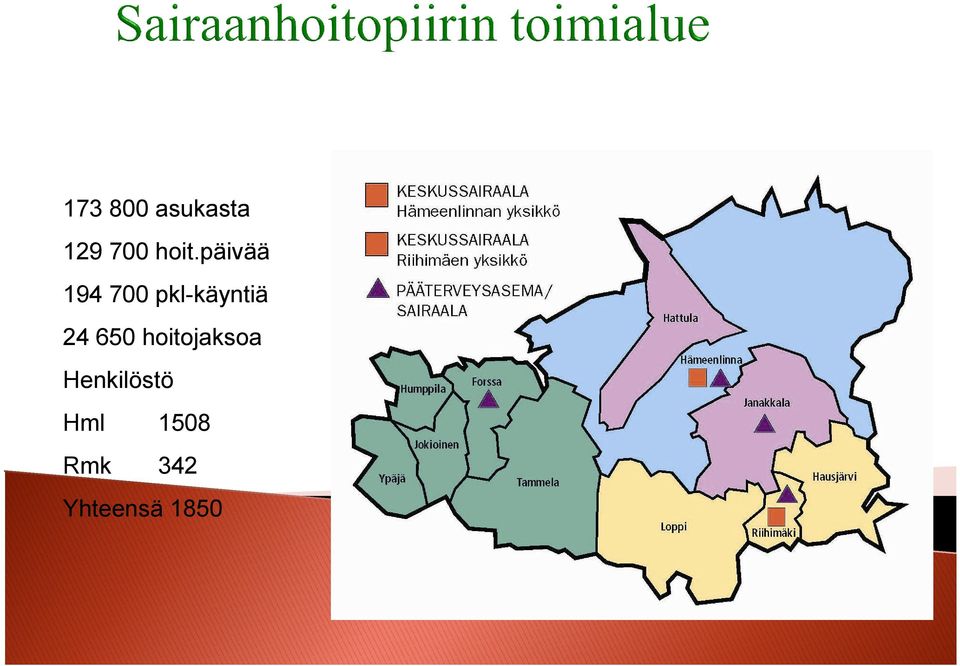 650 hoitojaksoa Henkilöstö