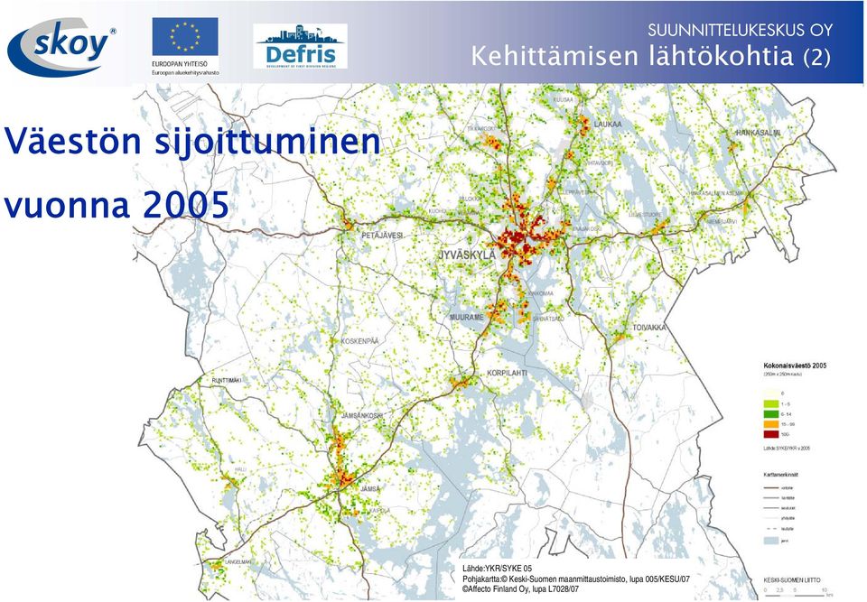 Pohjakartta: Keski-Suomen