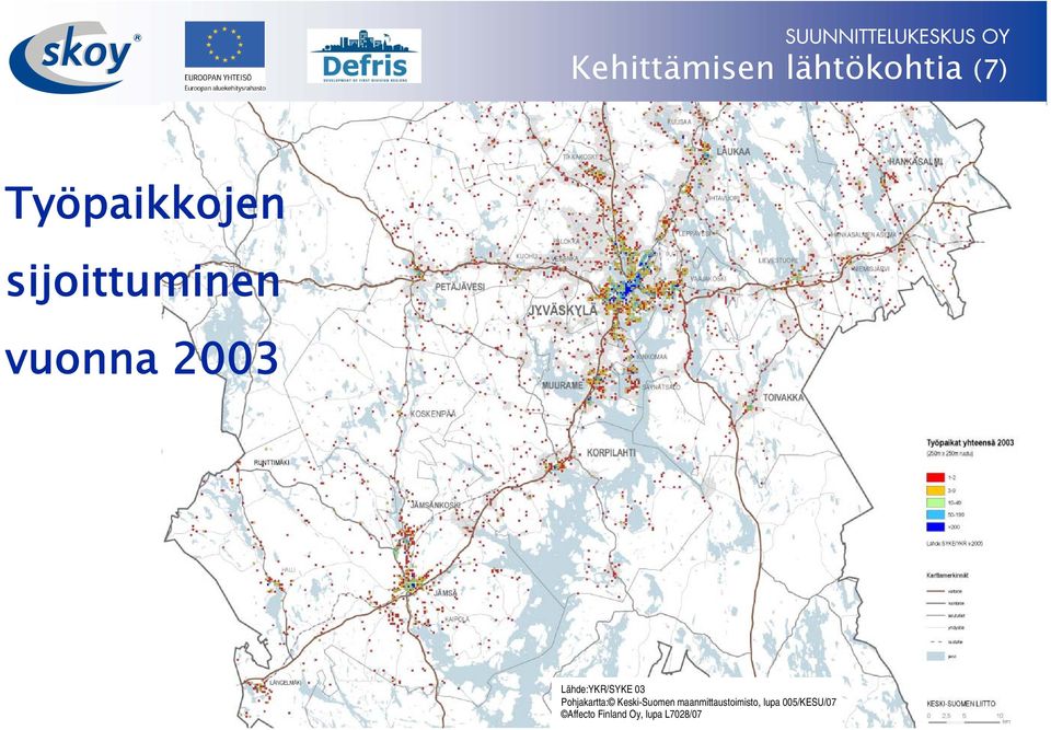 Pohjakartta: Keski-Suomen