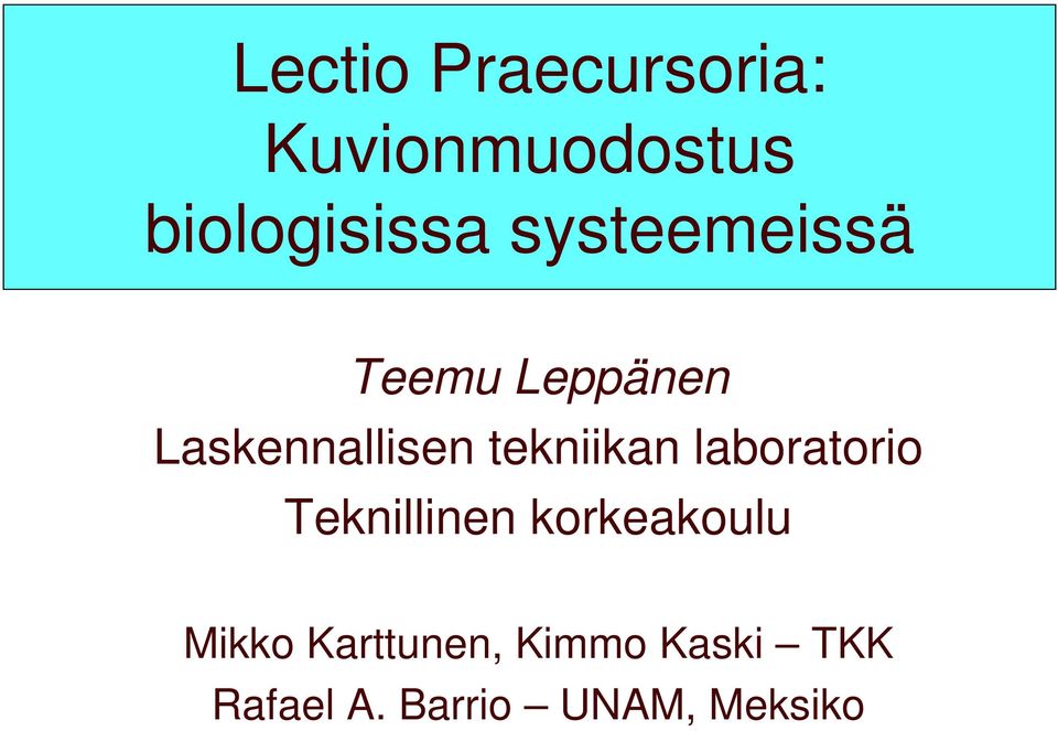 tekniikan laboratorio Teknillinen korkeakoulu