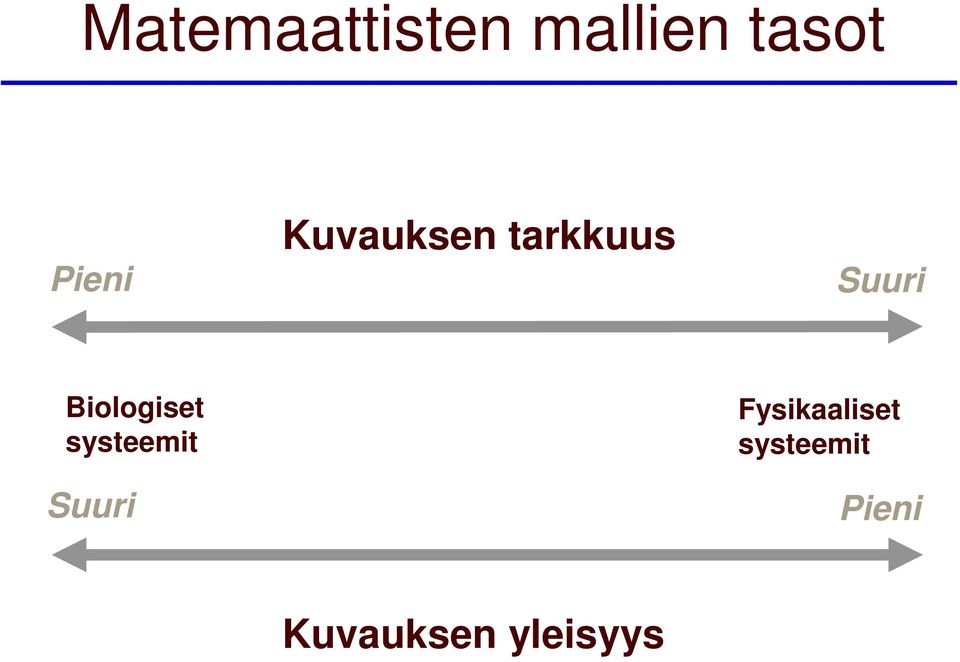 Biologiset systeemit Suuri