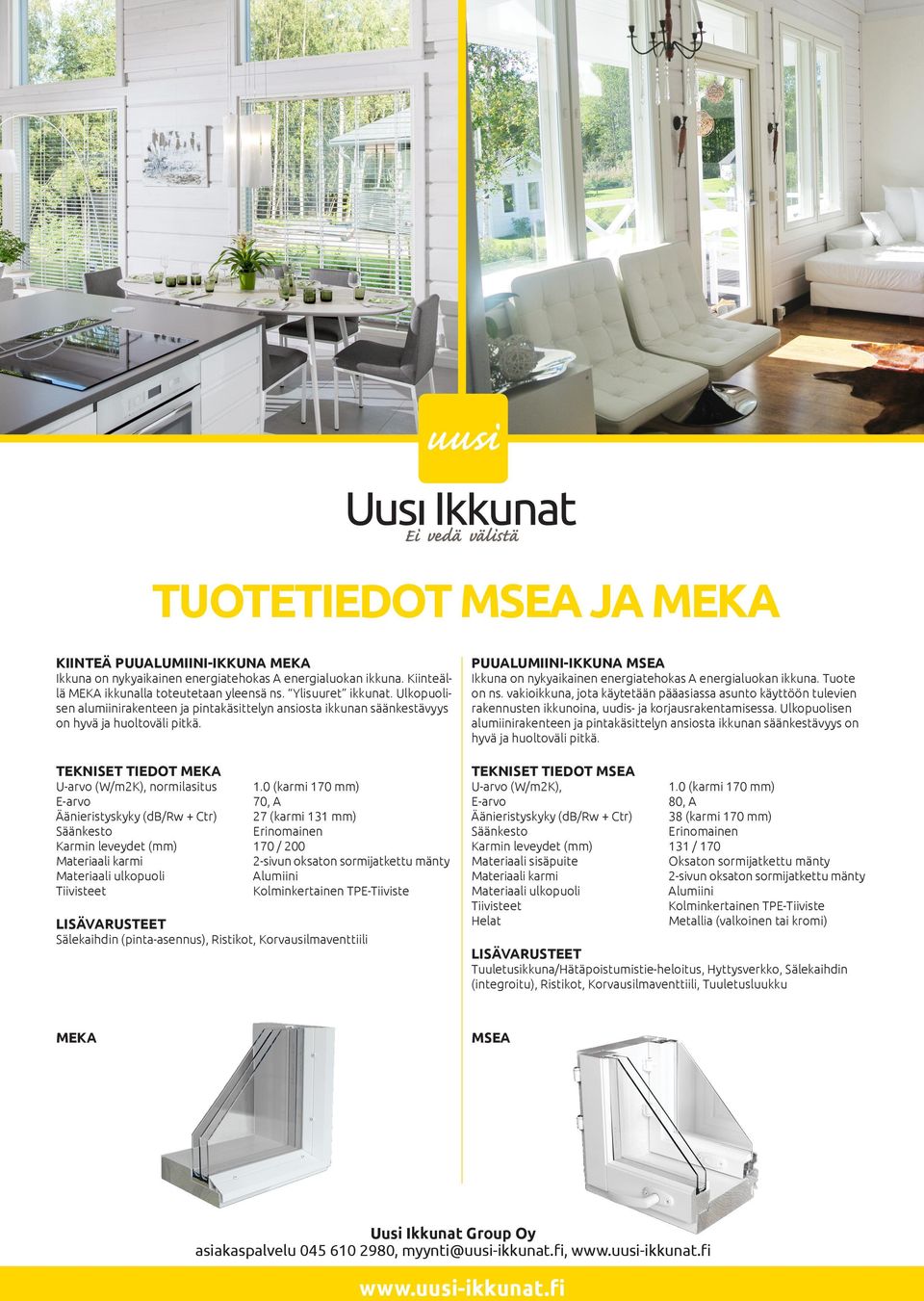 U-arvo (W/mK), normilasitus 1.