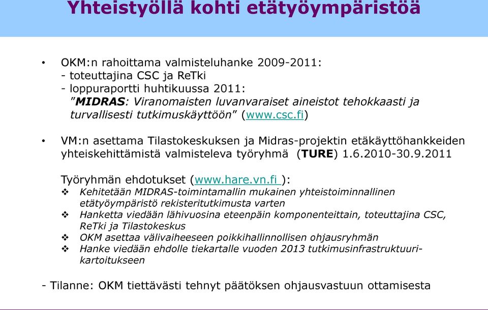 2011 Työryhmän ehdotukset (www.hare.vn.