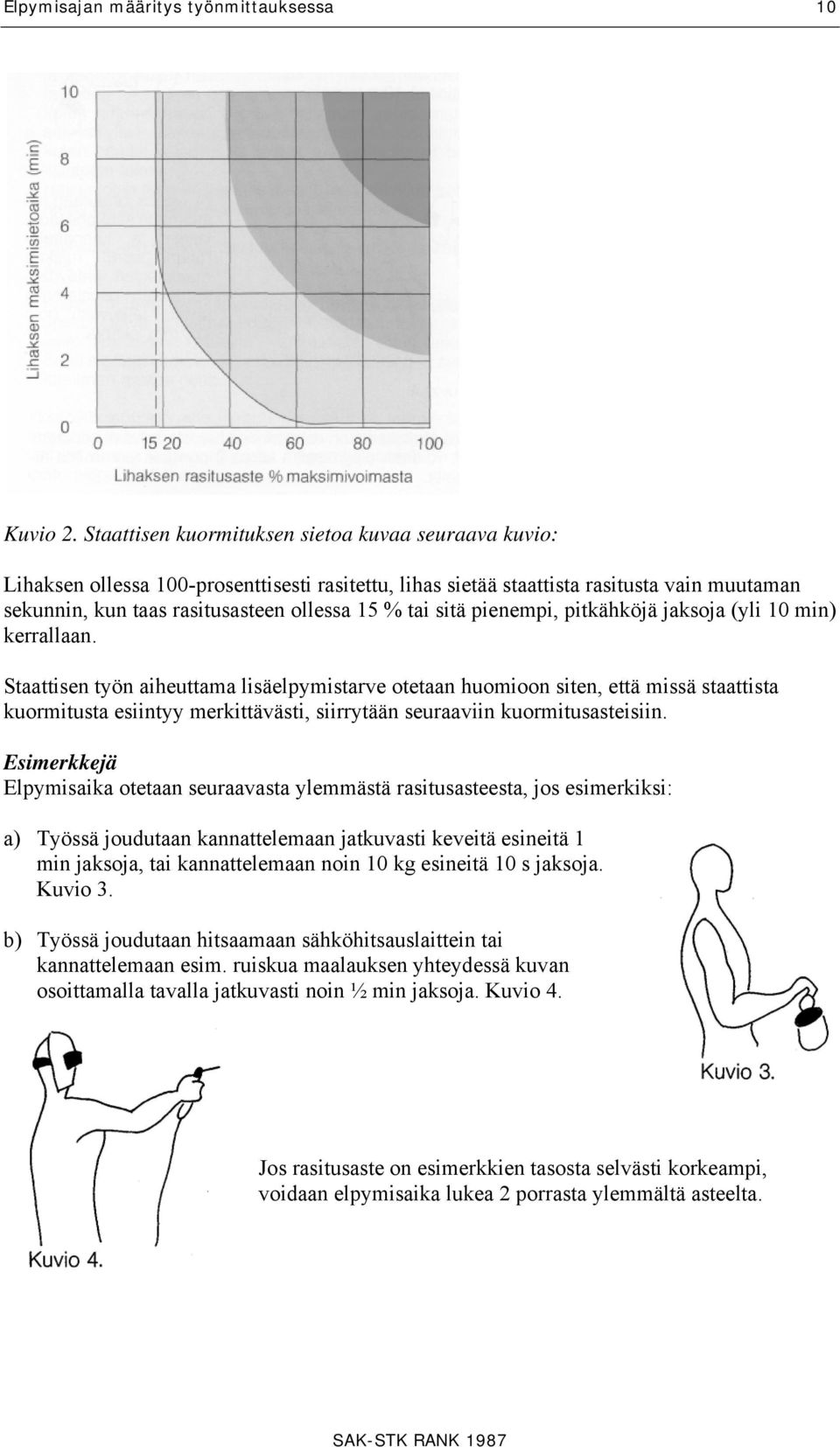 sitä pienempi, pitkähköjä jaksoja (yli 10 min) kerrallaan.