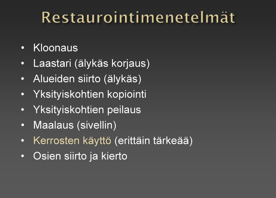 Yksityiskohtien peilaus Maalaus (sivellin)