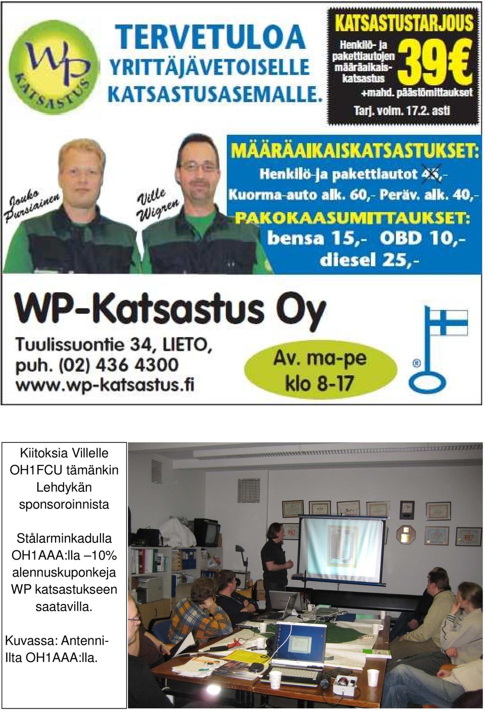OH1AAA:lla 10% alennuskuponkeja WP