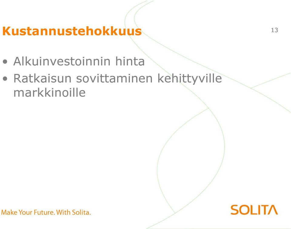 Ratkaisun sovittaminen