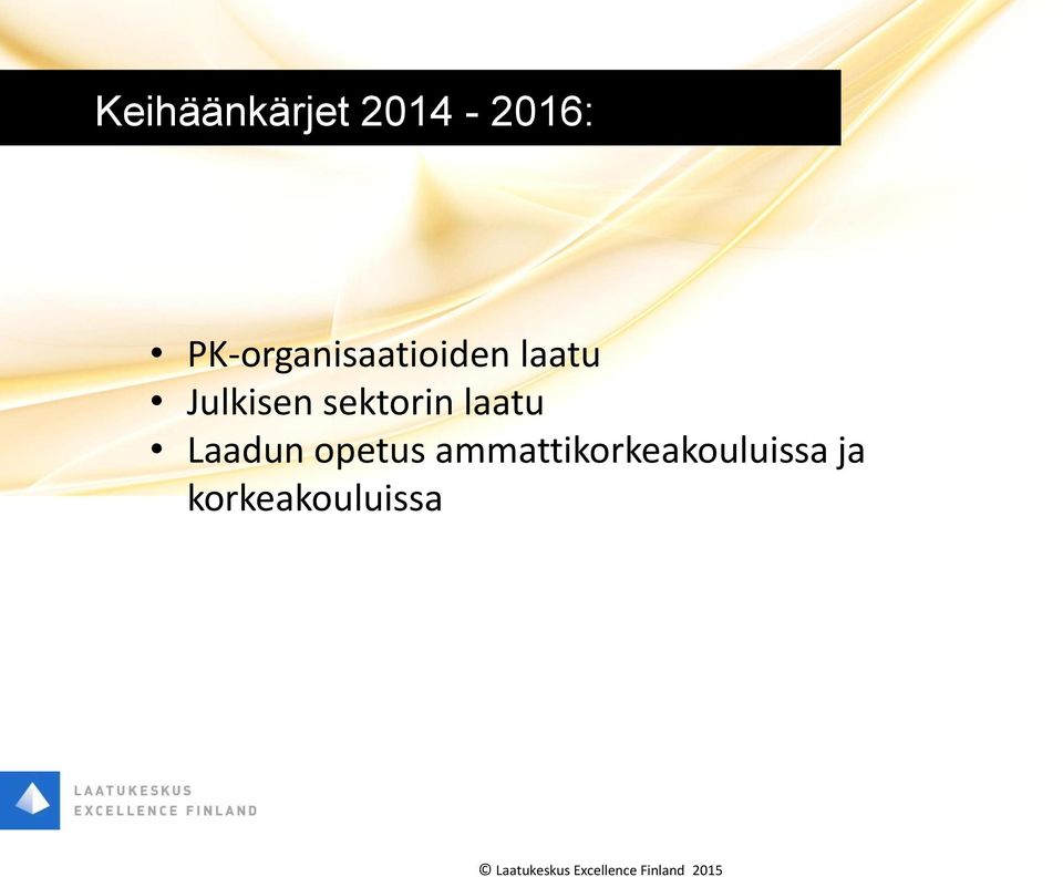 Julkisen sektorin laatu Laadun