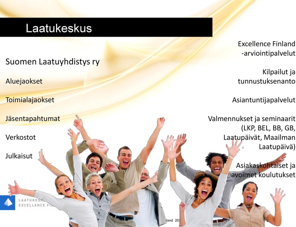 Kilpailut ja tunnustuksenanto Asiantuntijapalvelut Valmennukset ja