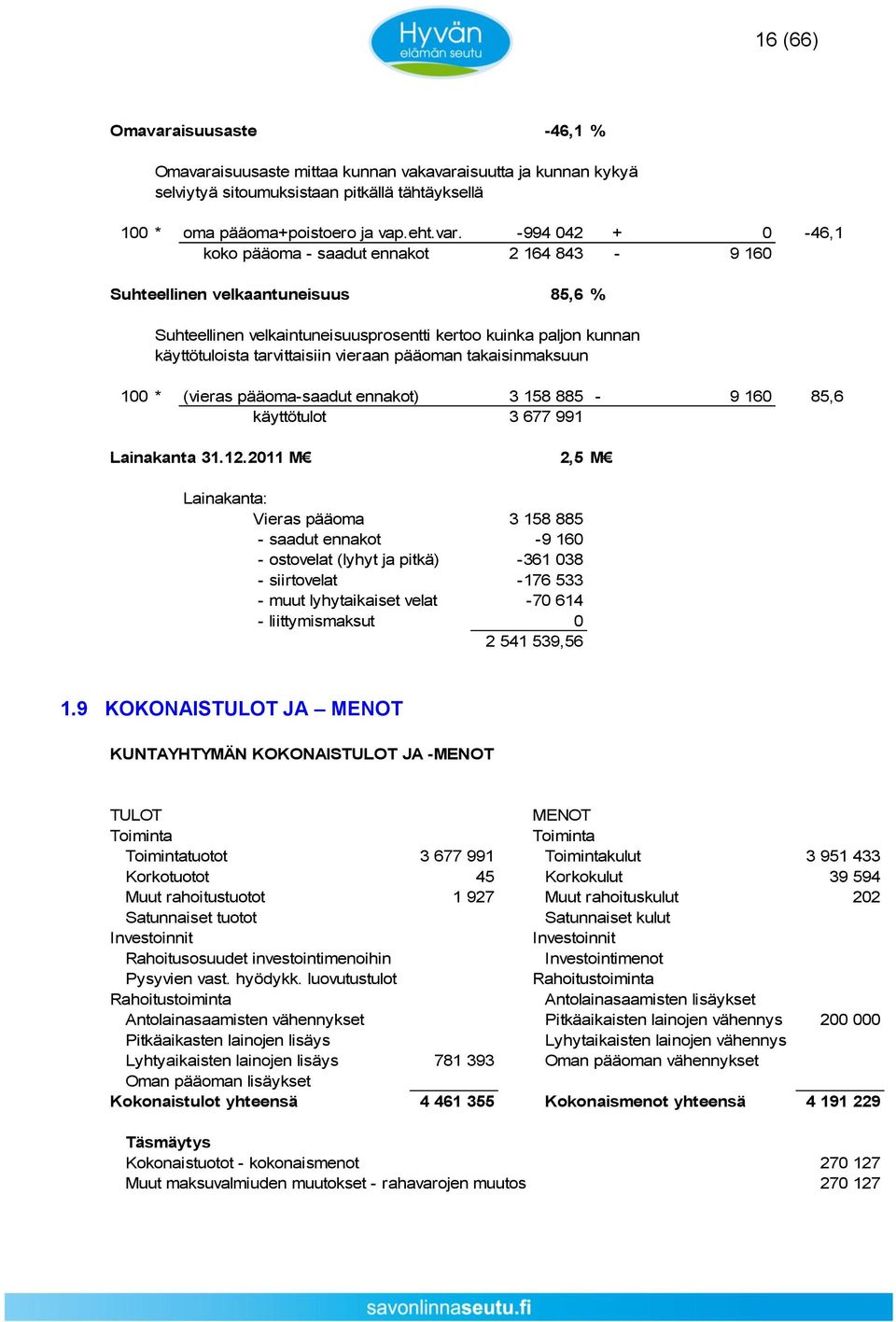 isuusaste mittaa kunnan vakavara