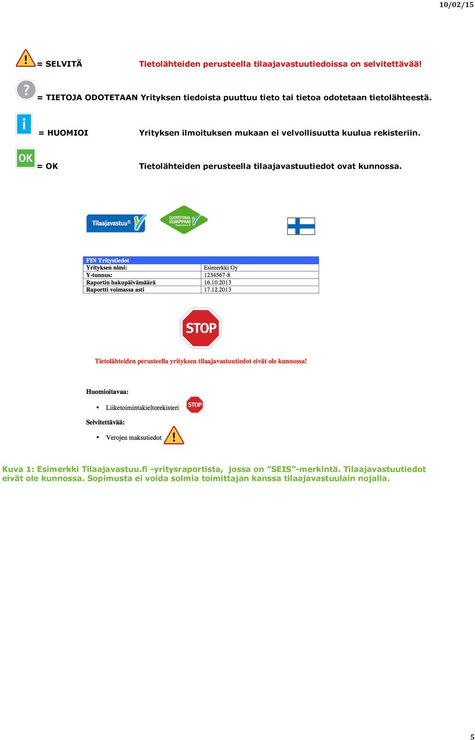 = HUOMIOI Yrityksen ilmoituksen mukaan ei velvollisuutta kuulua rekisteriin.