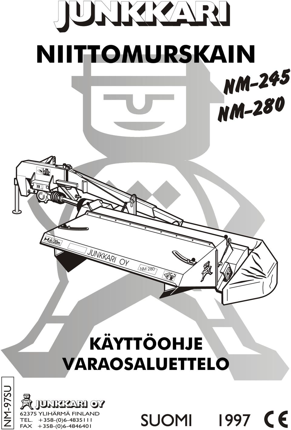 KÄYTTÖOHJE VARAOSALUETTELO NM-97SU 62375