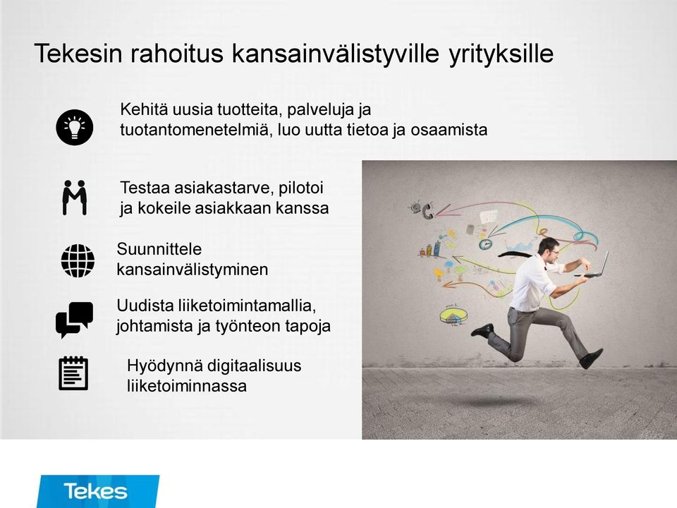 asiakastarve, pilotoi ja kokeile asiakkaan kanssa Suunnittele