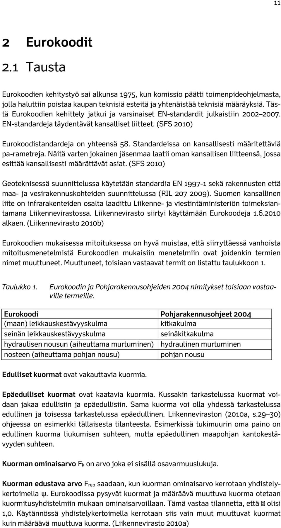 Standardeissa on kansallisesti määritettäviä pa-rametreja. Näitä varten jokainen jäsenmaa laatii oman kansallisen liitteensä, jossa esittää kansallisesti määrättävät asiat.