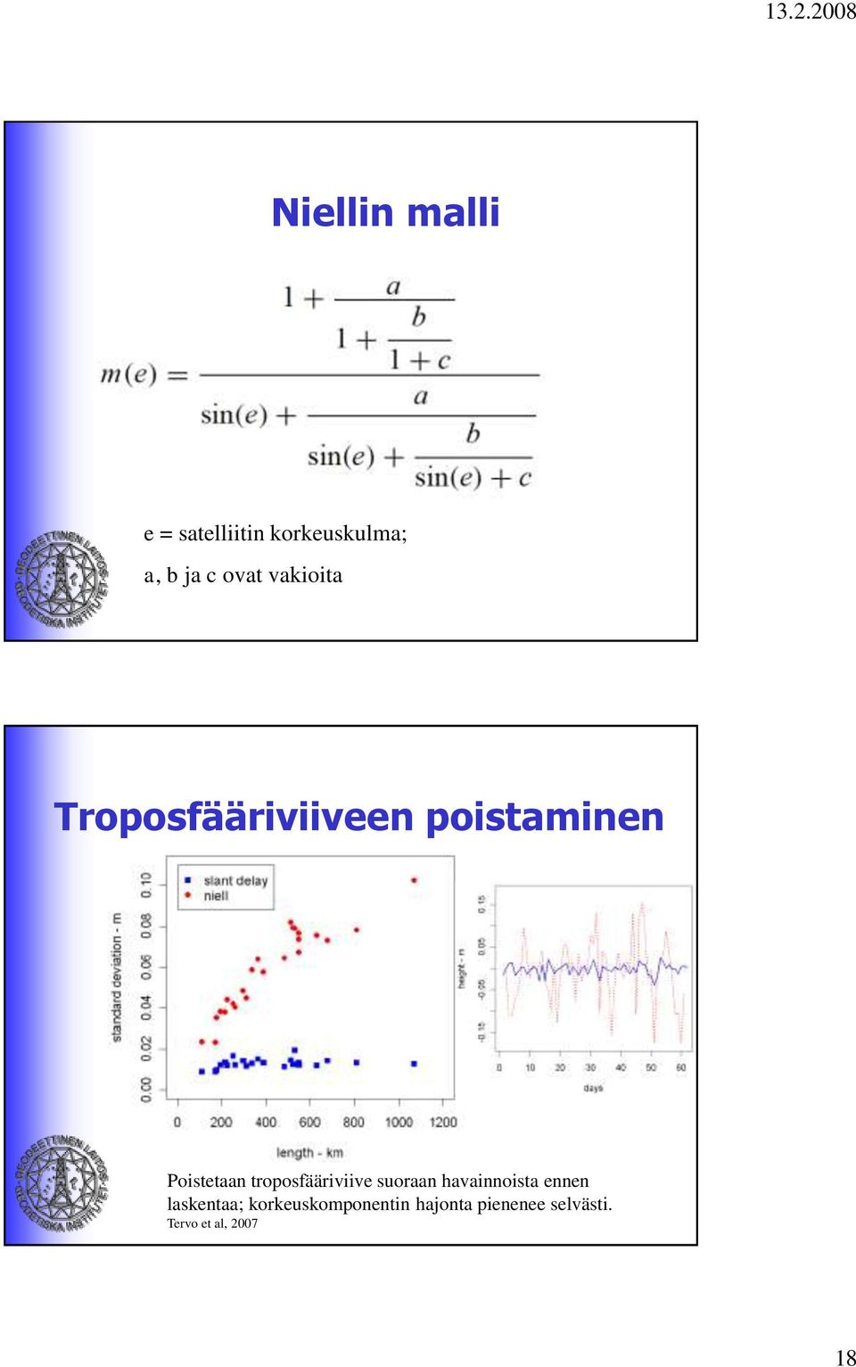 troposfääriviive suoraan havainnoista ennen laskentaa;