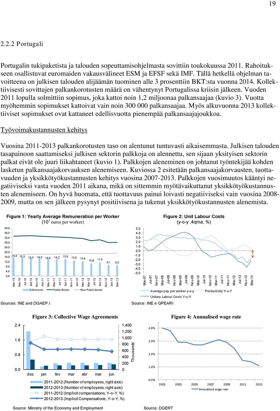 Rahoitukseen osallistuvat euromaiden vakausvälineet ESM ja EFSF sekä IMF. Tällä hetkellä ohjelman tavoitteena on julkisen talouden alijäämän tuominen alle 3 prosenttiin BKT:sta vuonna 2014.