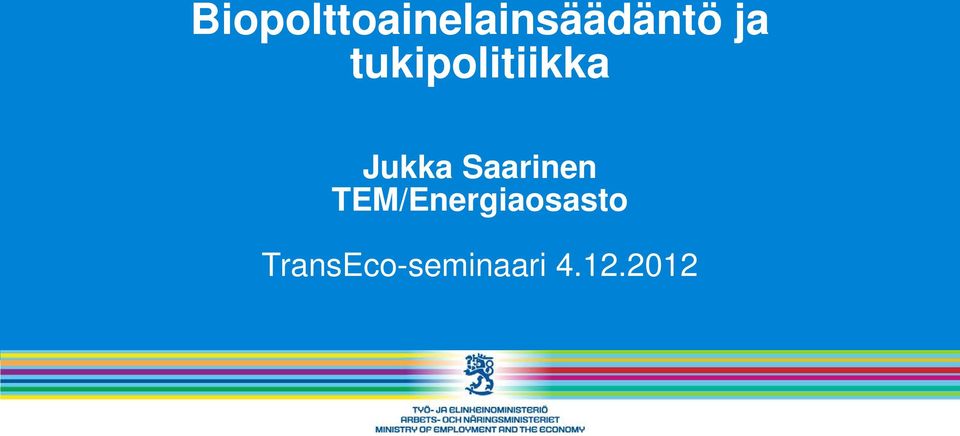 Saarinen TEM/Energiaosasto