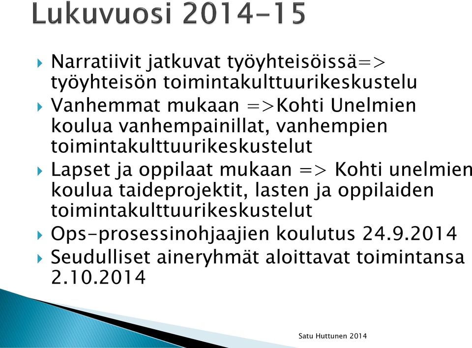 oppilaat mukaan => Kohti unelmien koulua taideprojektit, lasten ja oppilaiden