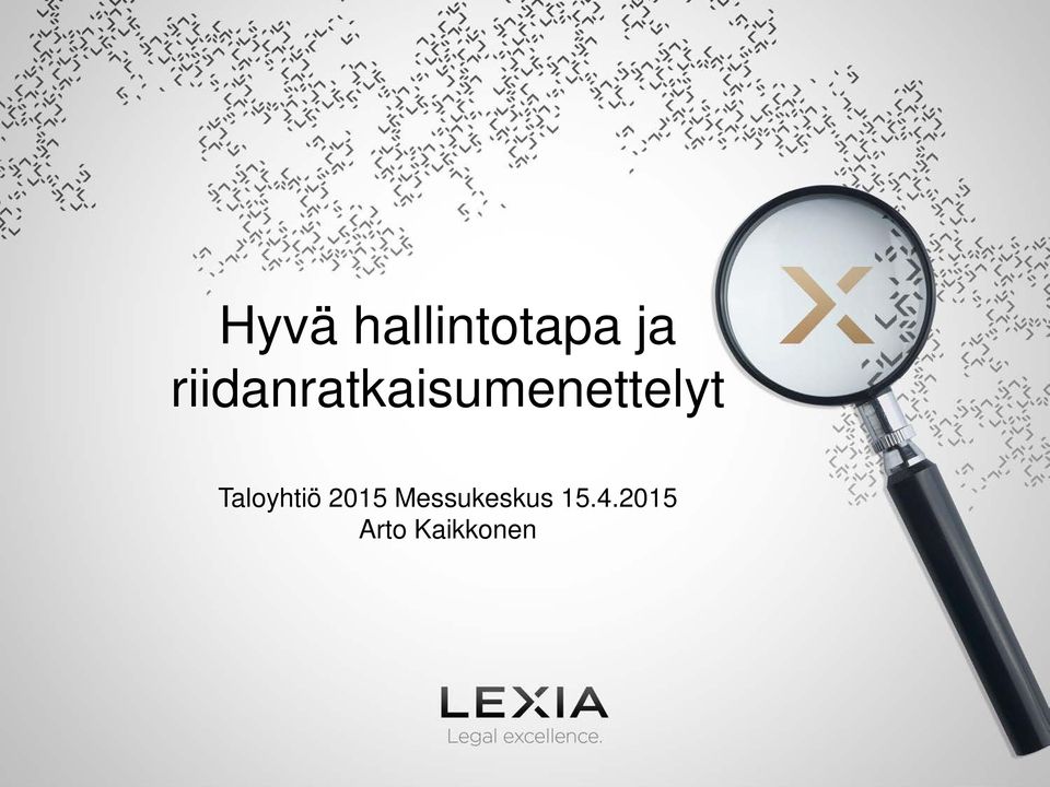 Taloyhtiö 2015