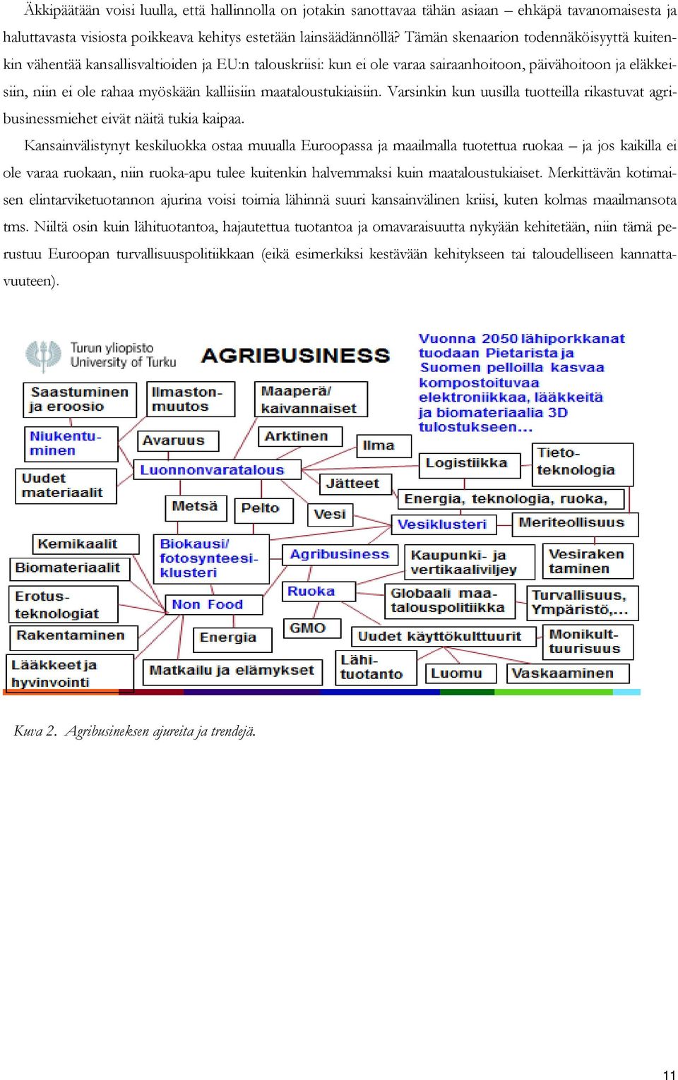 maataloustukiaisiin. Varsinkin kun uusilla tuotteilla rikastuvat agribusinessmiehet eivät näitä tukia kaipaa.