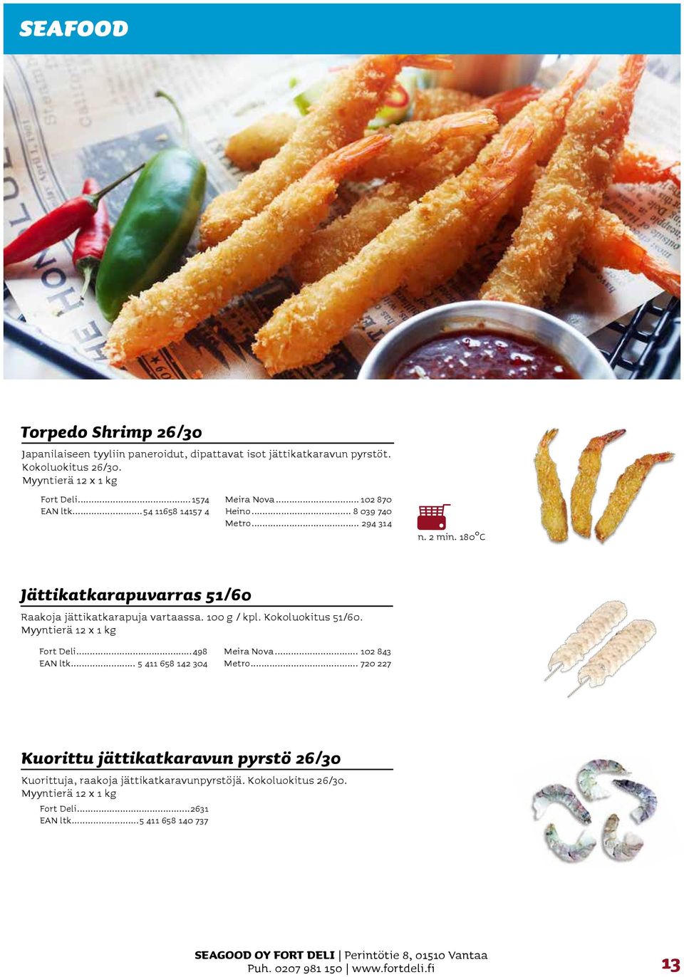 Kokoluokitus 51/60. Myyntierä 12 x 1 kg Fort Deli...498 EAN ltk... 5 411 658 142 304 Meira Nova... 102 843 Metro.