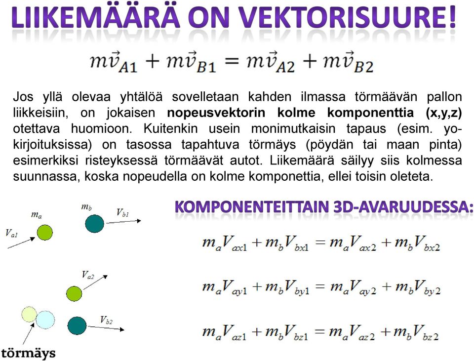 yokirjoituksissa) on tasossa tapahtuva törmäys (pöydän tai maan pinta) esimerkiksi risteyksessä