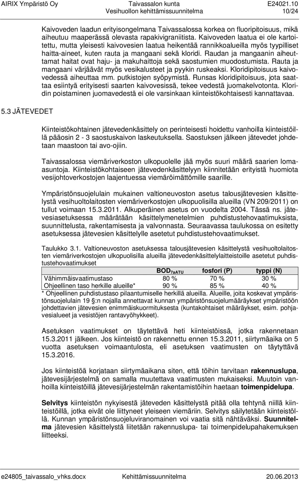 Raudan ja mangaanin aiheuttamat haitat ovat haju- ja makuhaittoja sekä saostumien muodostumista. Rauta ja mangaani värjäävät myös vesikalusteet ja pyykin ruskeaksi.