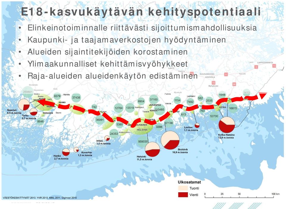 taajamaverkostojen hyödyntäminen Alueiden sijaintitekijöiden