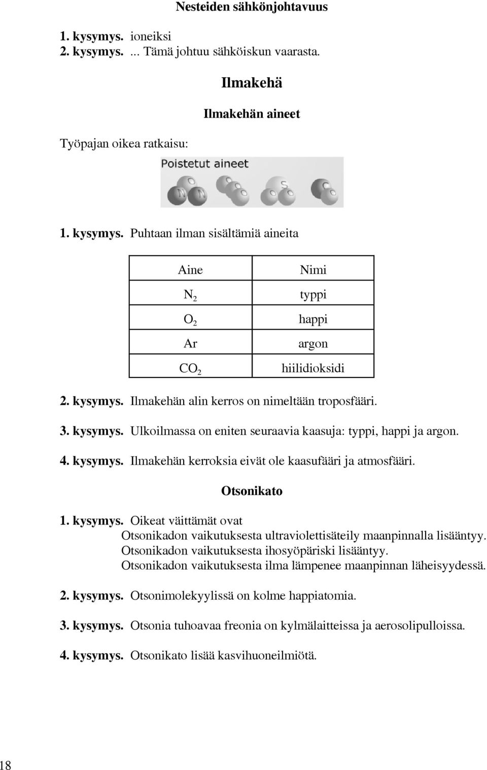 Otsonikato 1. kysymys. Oikeat väittämät ovat Otsonikadon vaikutuksesta ultraviolettisäteily maanpinnalla lisääntyy. Otsonikadon vaikutuksesta ihosyöpäriski lisääntyy.