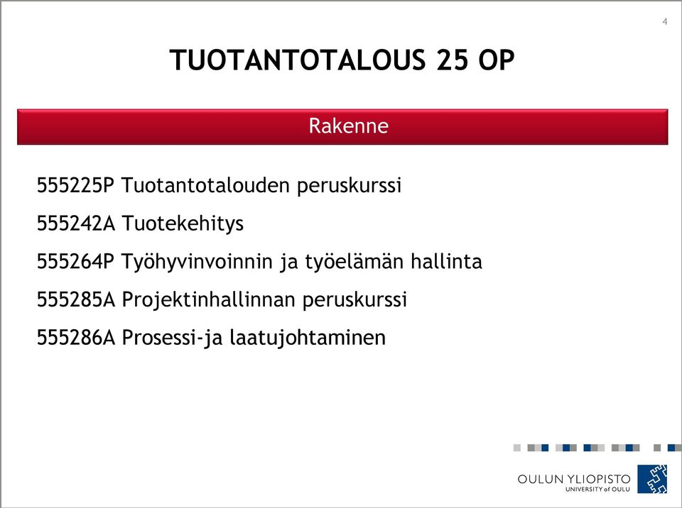 555264P Työhyvinvoinnin ja työelämän hallinta