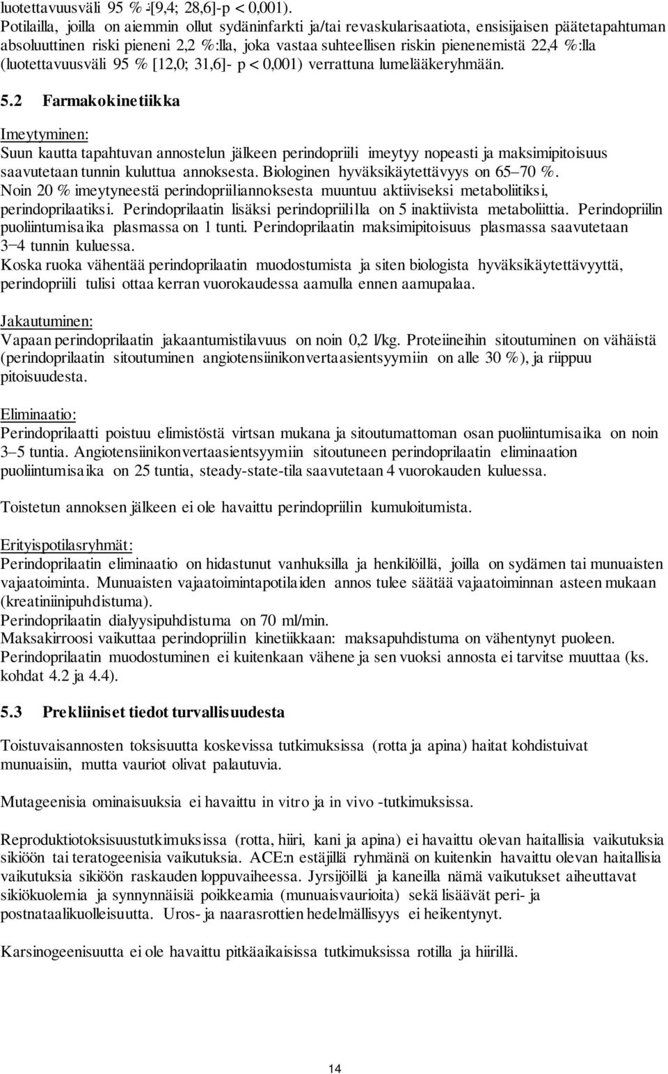 %:lla (luotettavuusväli 95 % [12,0; 31,6]- p < 0,001) verrattuna lumelääkeryhmään. 5.