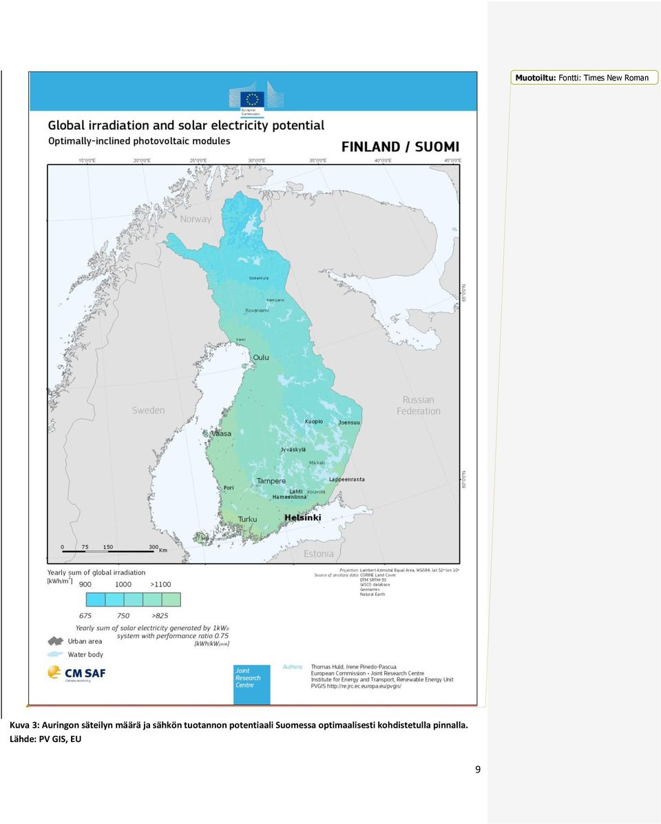 tuotannon potentiaali Suomessa