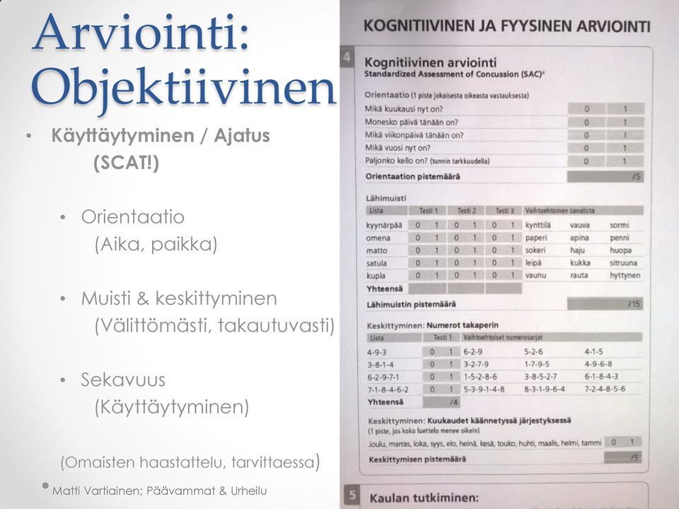 (Välittömästi, takautuvasti) Sekavuus (Käyttäytyminen)