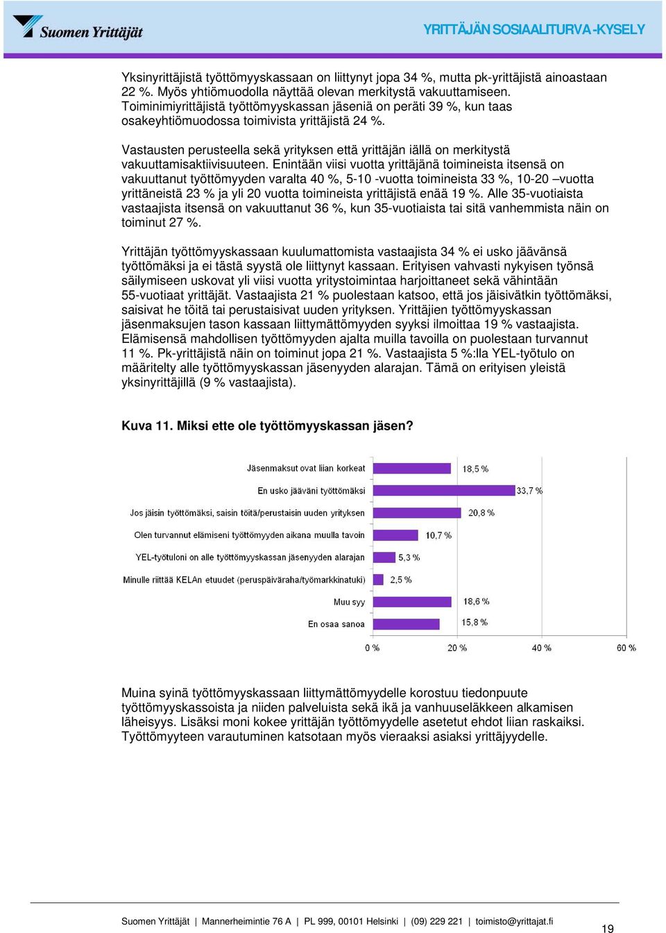 Vastausten perusteella sekä yrityksen että yrittäjän iällä on merkitystä vakuuttamisaktiivisuuteen.