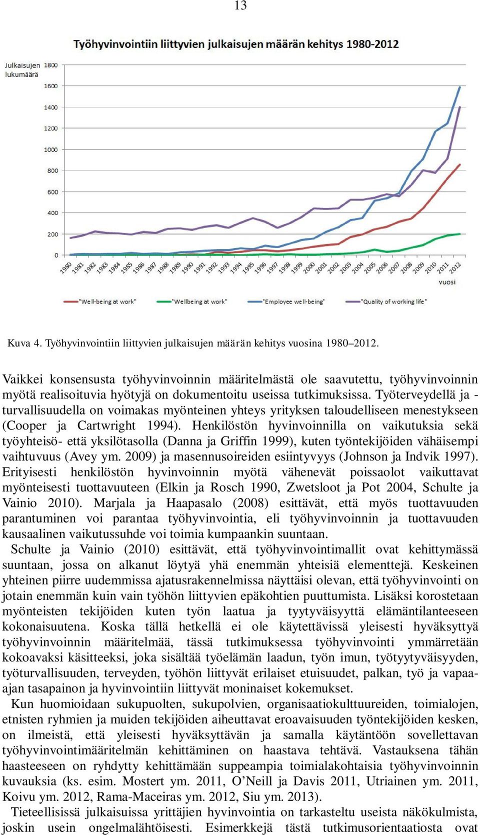 Työterveydellä ja - turvallisuudella on voimakas myönteinen yhteys yrityksen taloudelliseen menestykseen (Cooper ja Cartwright 1994).