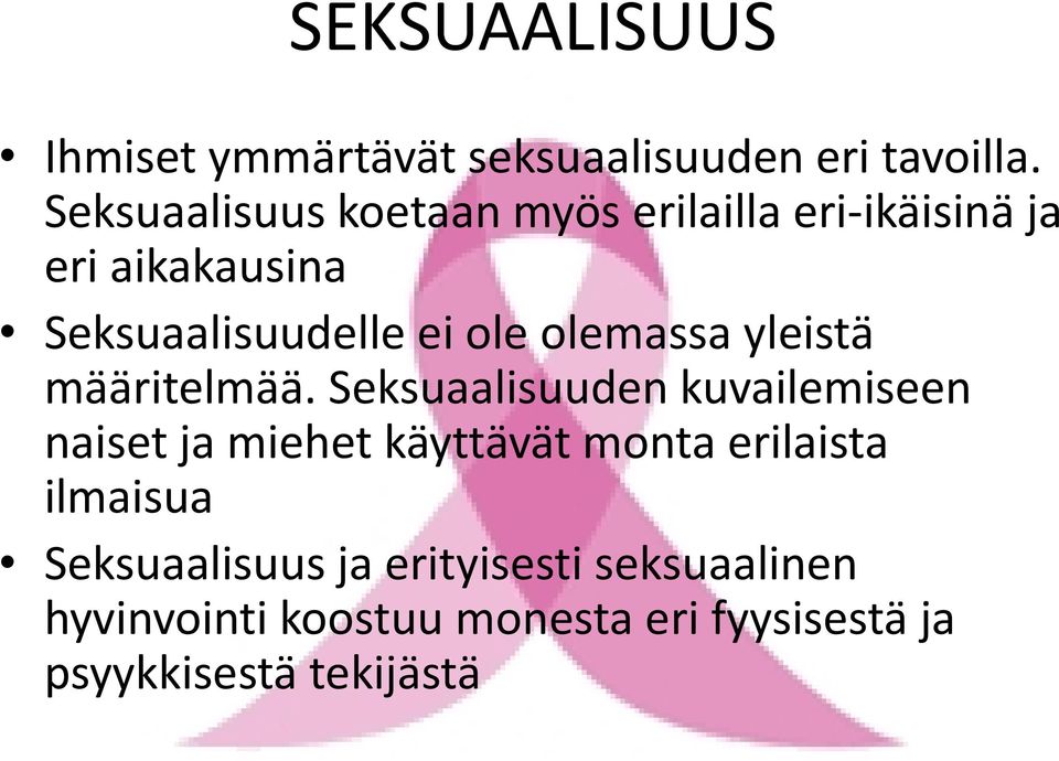 olemassa yleistä määritelmää.