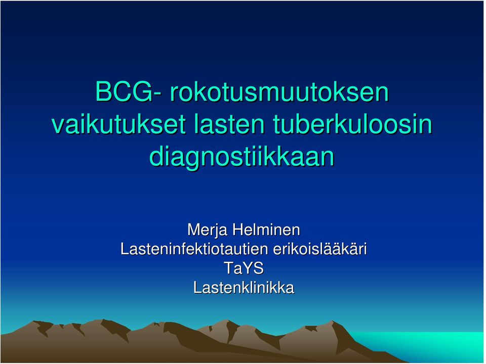 diagnostiikkaan Merja Helminen