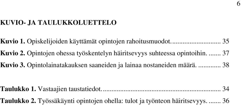 Opintolainatakauksen saaneiden ja lainaa nostaneiden määrä.... 38 Taulukko 1.