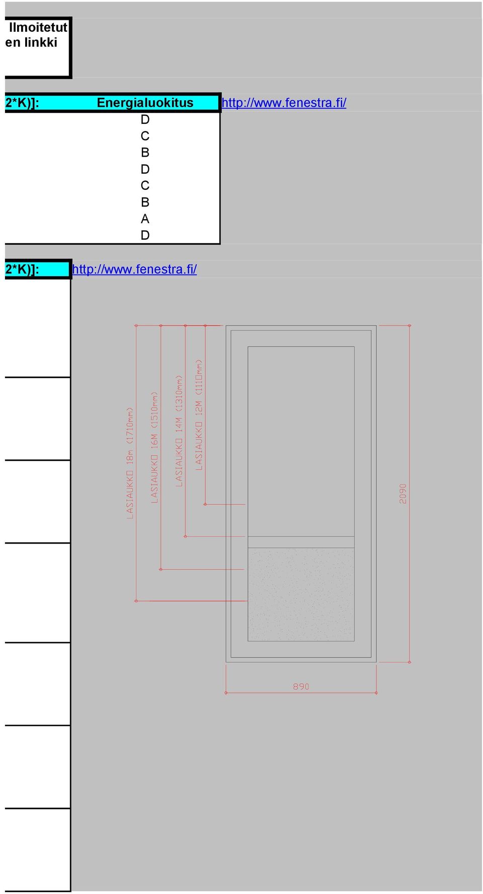 [W/(m2*K)]: arvo [W/(m2*K)]: