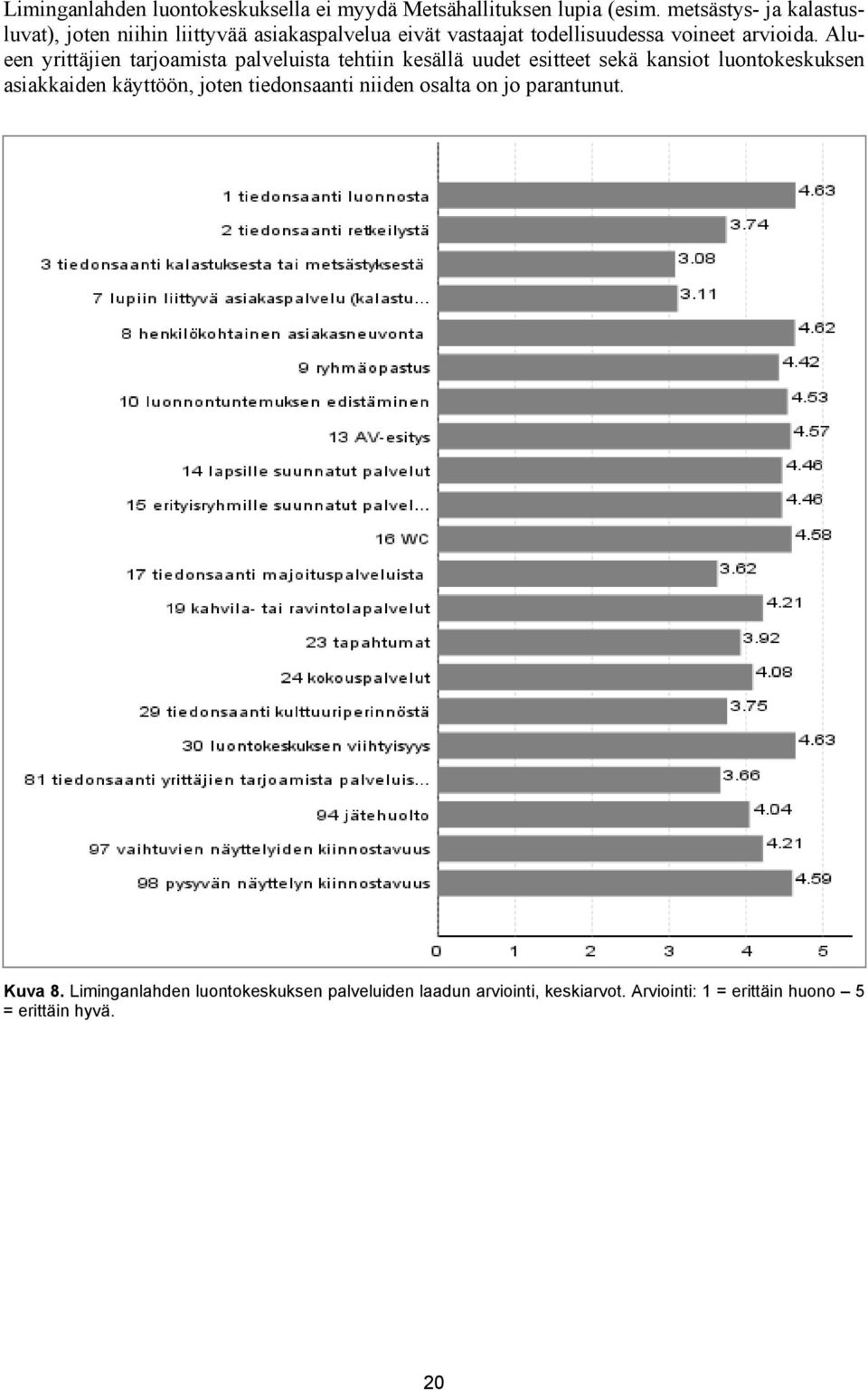 Alueen yrittäjien tarjoamista palveluista tehtiin kesällä uudet esitteet sekä kansiot luontokeskuksen asiakkaiden käyttöön,